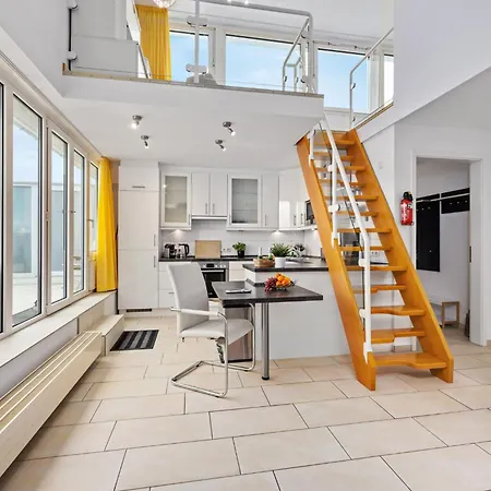 Apartmán Strand-penthouse, 128 Qm, Maisonette, Parkplatz *