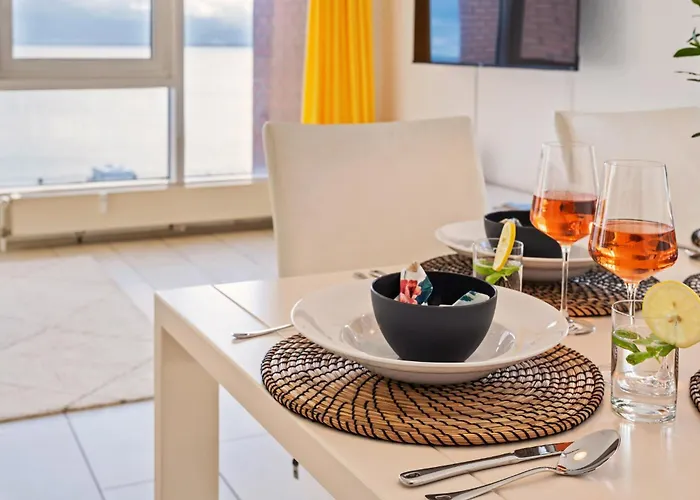 Strand-penthouse, 128 Qm, Maisonette, Parkplatz * 威廉港